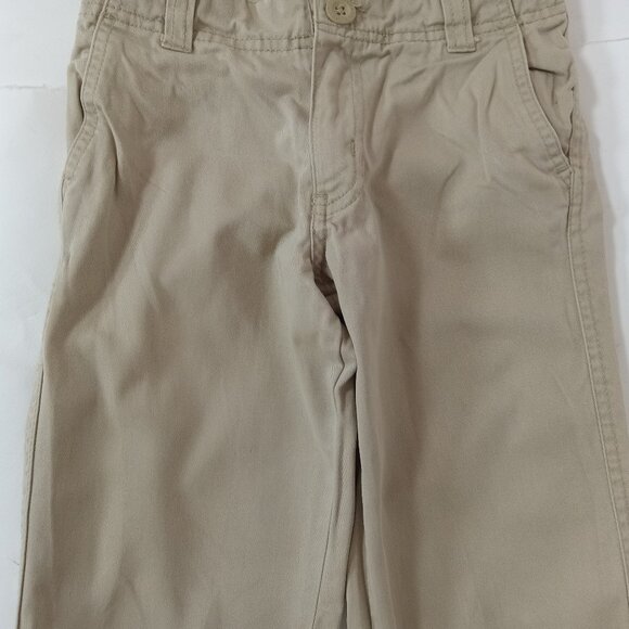 Old Navy Boys Beige Khaki Straight Adjustable Waist Casual Pants Size 5T - Picture 4 of 13